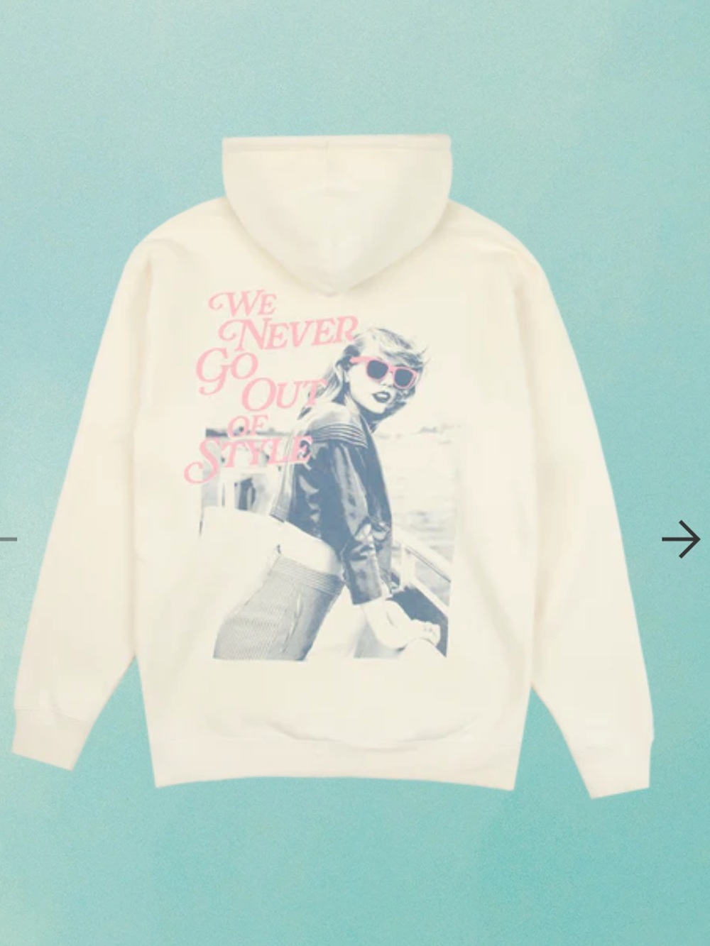 Taylor Swift 1989 Style Cream Hoodie ✨